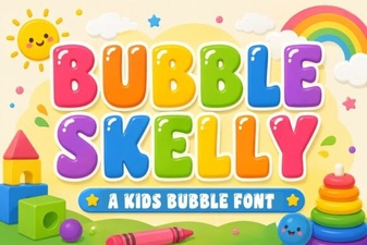 Bubble Skelly Font for Creative Design Projects