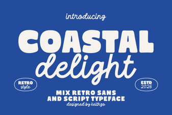 Coastal Delight Font: Perfect for Beachy Designs