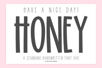Free Have a Nice Day Honey Font & Tutorial