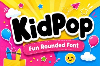 Kidpop Font: Playful Typography for Children's Projects