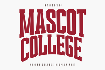 Mascot College Font: Creative Typeface Projects