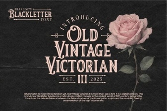Craft Victorian Elegance with Vintage Fonts