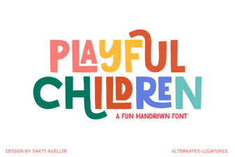 Spark Your Design with Playful Children Fonts