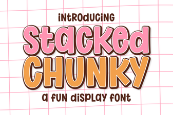 Stacked Chunky Fonts: Bold Design Styles and Applications