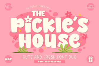 The Pickles House Font: Design with Handmade Character
